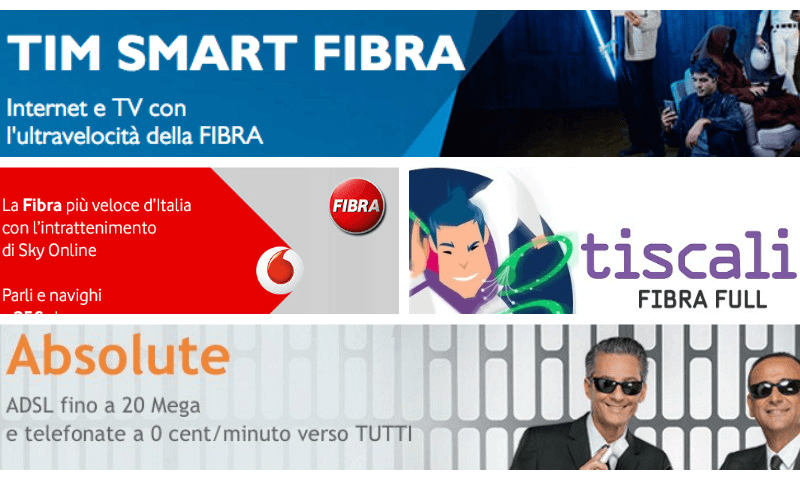 Offerte ADSL con Fibra Ottica Komparatore