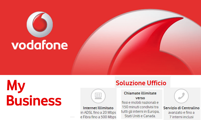 Vodafone Business ADSL o Fibra con Soluzione Ufficio