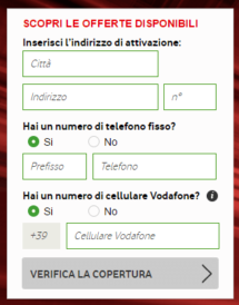 Verifica Copertura Vodafone