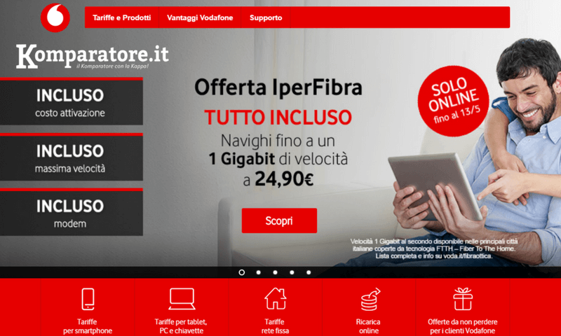 Vodafone Internet Casa Nuove Offerte in Promozione Online
